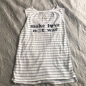 Make Love not war tank